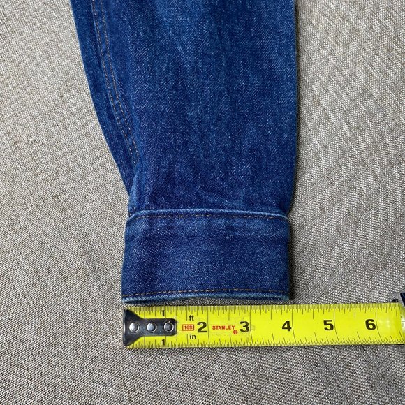 Levis Authorized Vintage Trucker Jacket Men's XS Blue Denim 100% Cotton USA NWT - Picture 16 of 16
